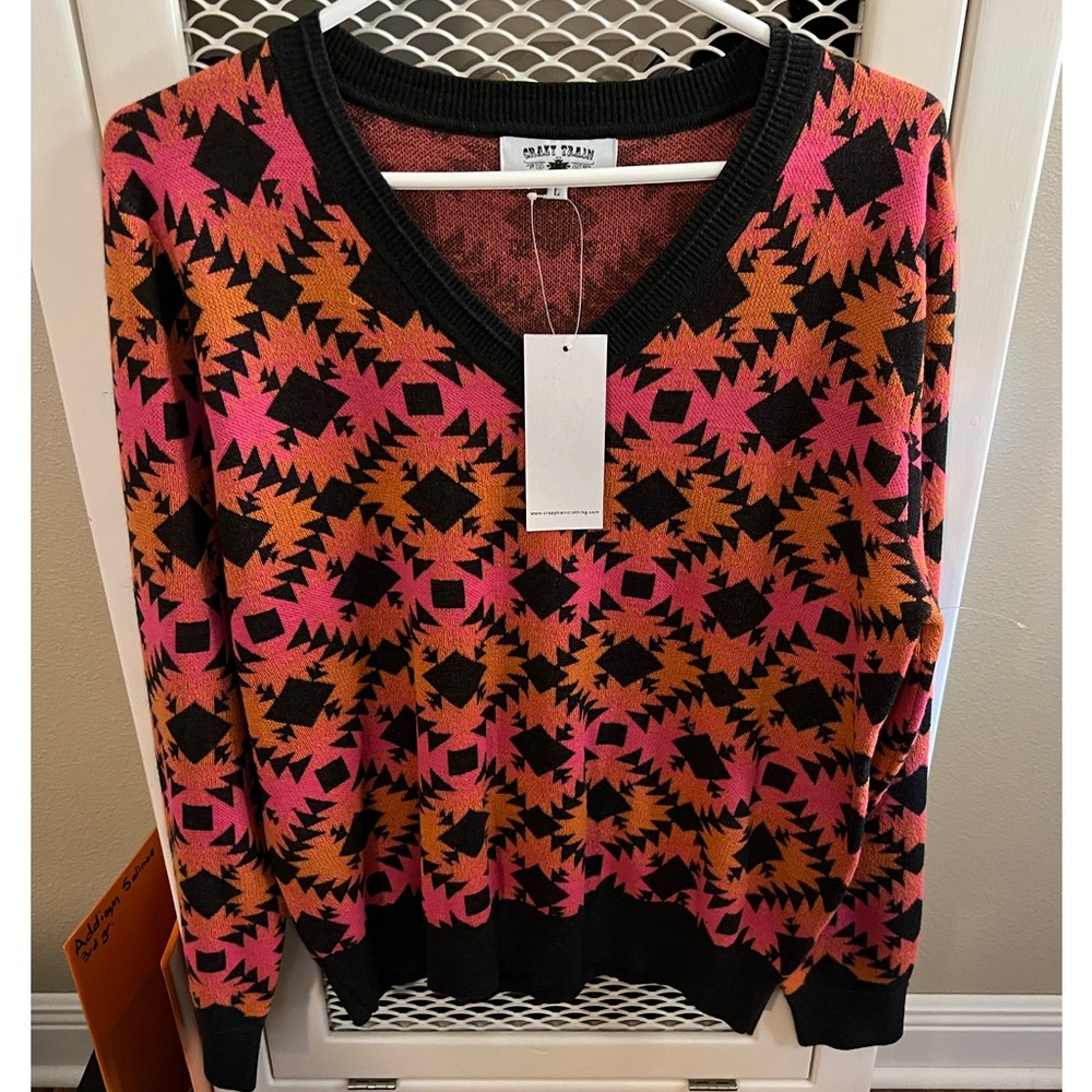 NWT CRAZY TRAIN SWEATER